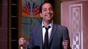 Above — On "Saturday Night Live," Tommy glorifies how well the show is doing, back during a cycle when it was actually having major problems.